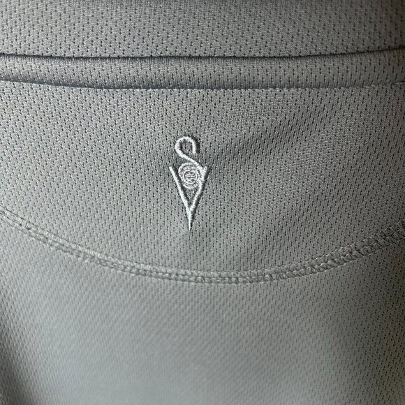 SCOTTeVEST Shirt Mens Size Large Charcoal Gray Performance Short Sleeve Pockets - Picture 14 of 16